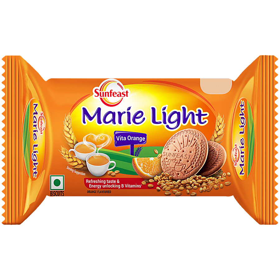 Sunfeast Marie Light Vita Orange Biscuits - Tea Time Partner