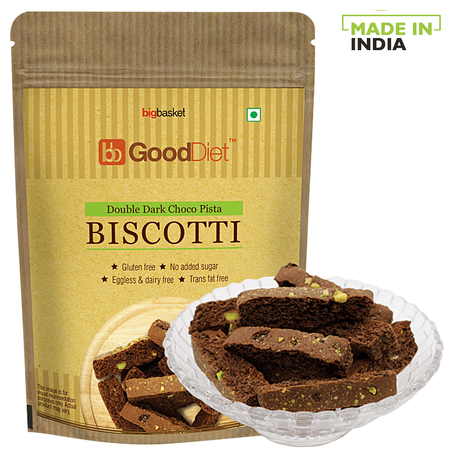 bb Gooddiet Biscotti - Double Dark Chocolate