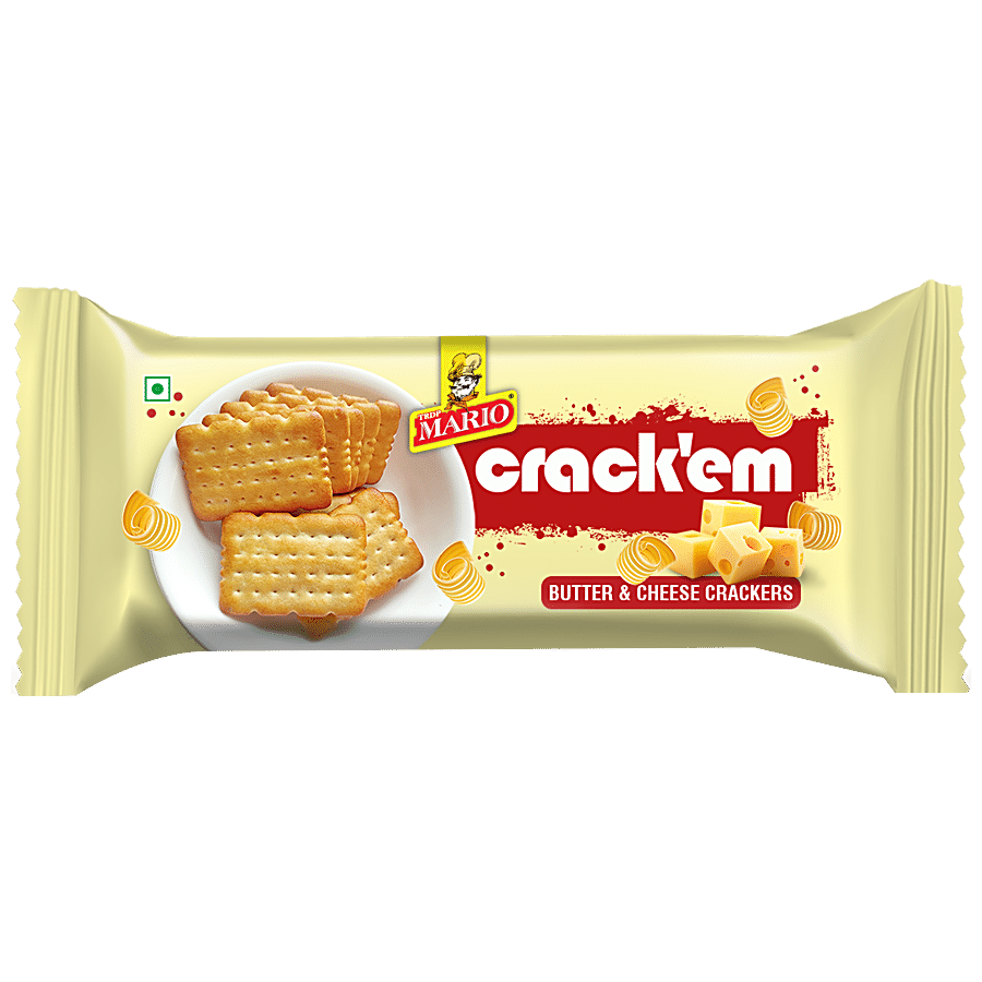 MARIO Crack'em Butter & Cheese Crackers - Salty & Sweet