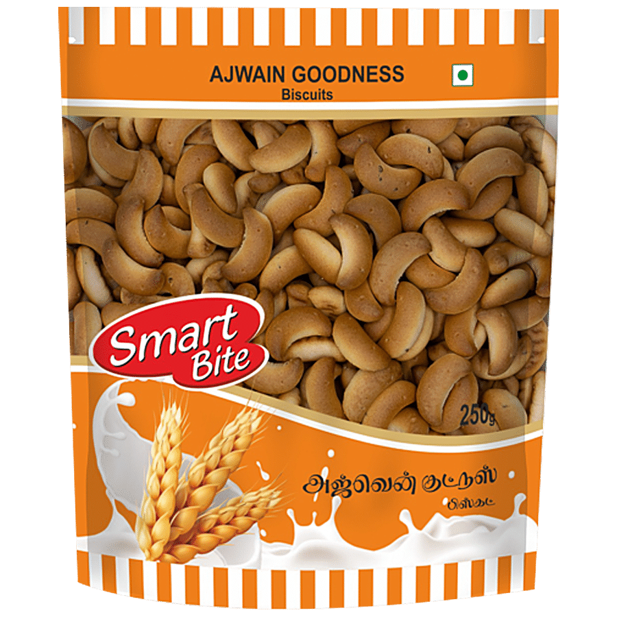 Smart Bite Ajwain Goodness Biscuit - Crunchy