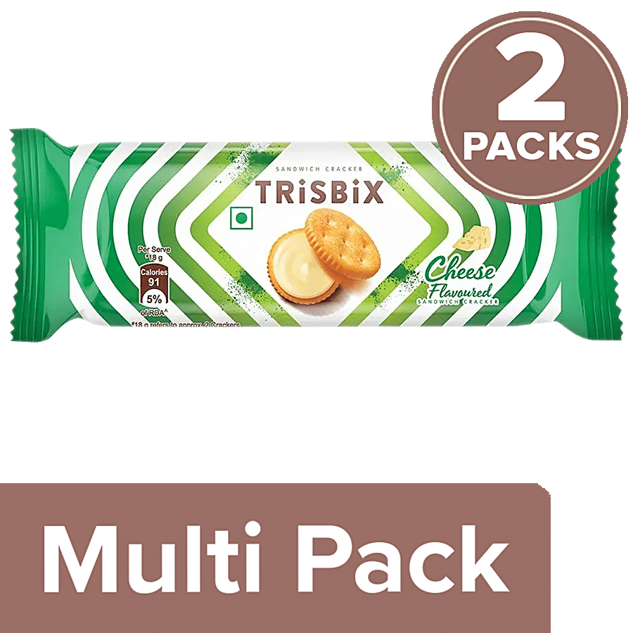 Trisbix Sandwich Crackers Biscuit - Cheese Flavoured