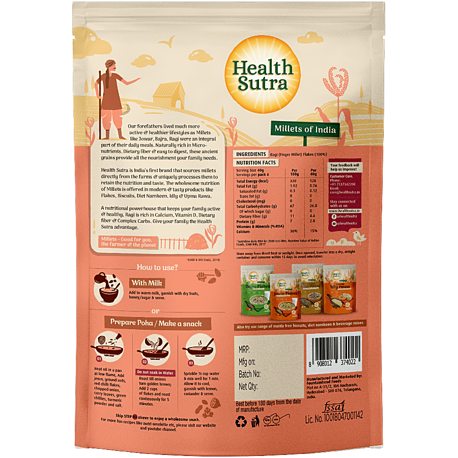 Health Sutra Flakes - Ragi