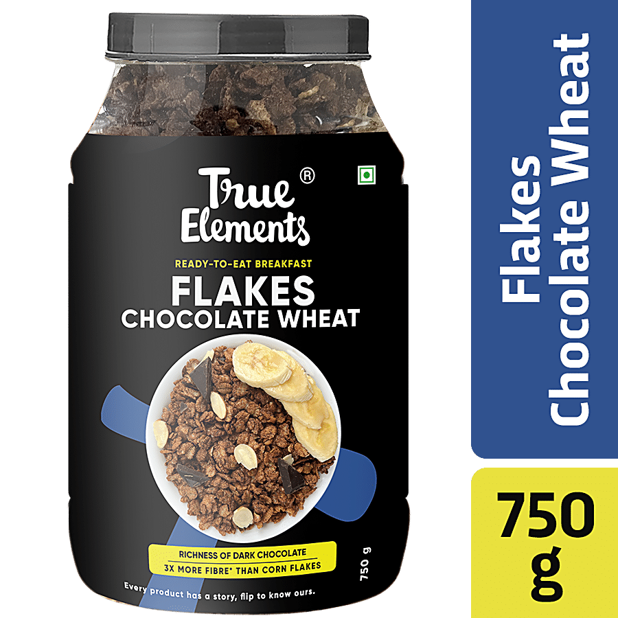 True Elements Chocolate Wheat Flakes - Honey & Jaggery