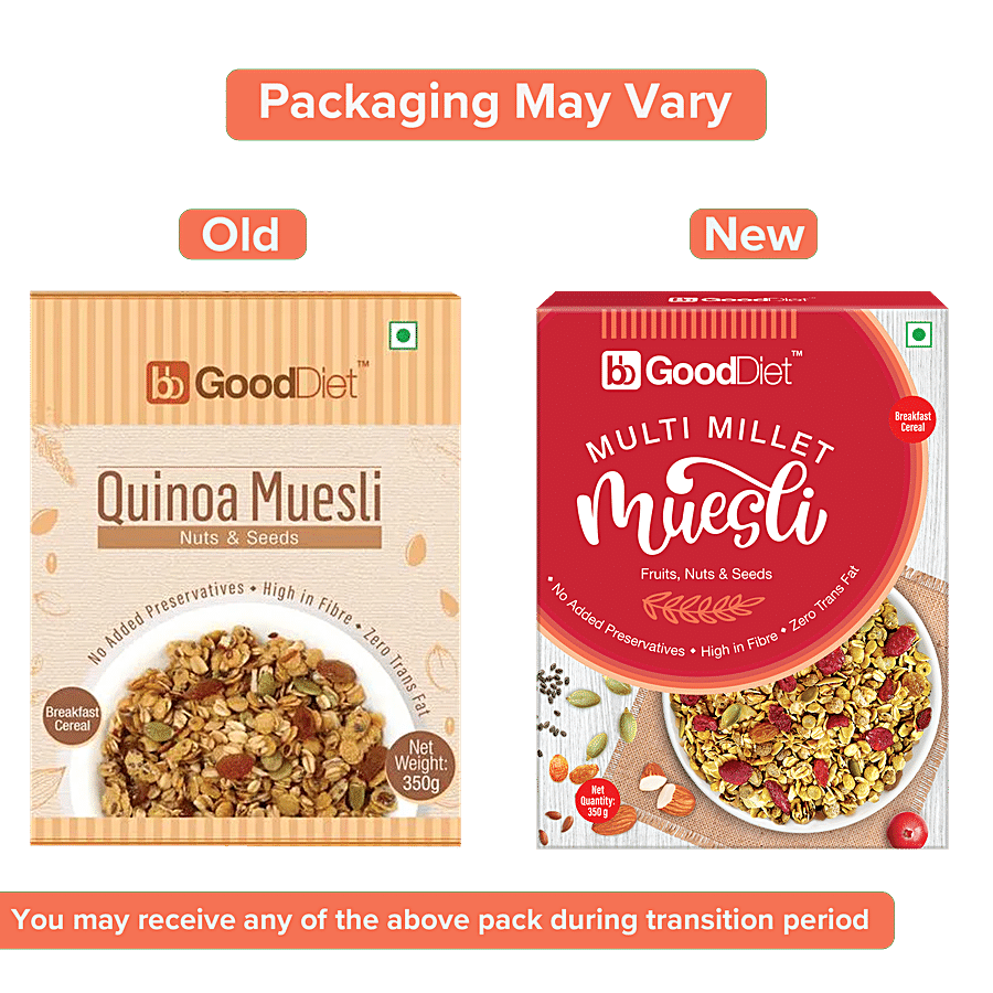 bb Gooddiet Multi Millet Muesli - With Fruits