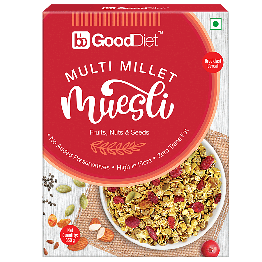 bb Gooddiet Multi Millet Muesli - With Fruits