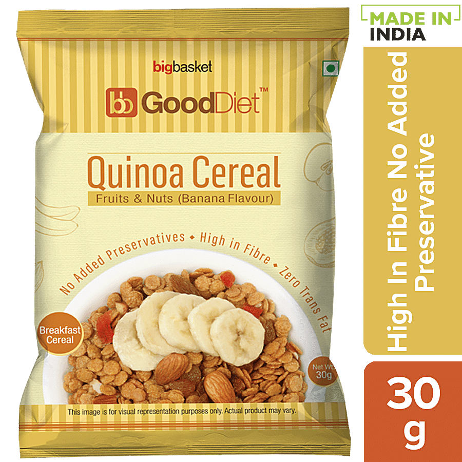 bb Gooddiet Quinoa Cereal With Fruits & Nuts - Banana Flavour