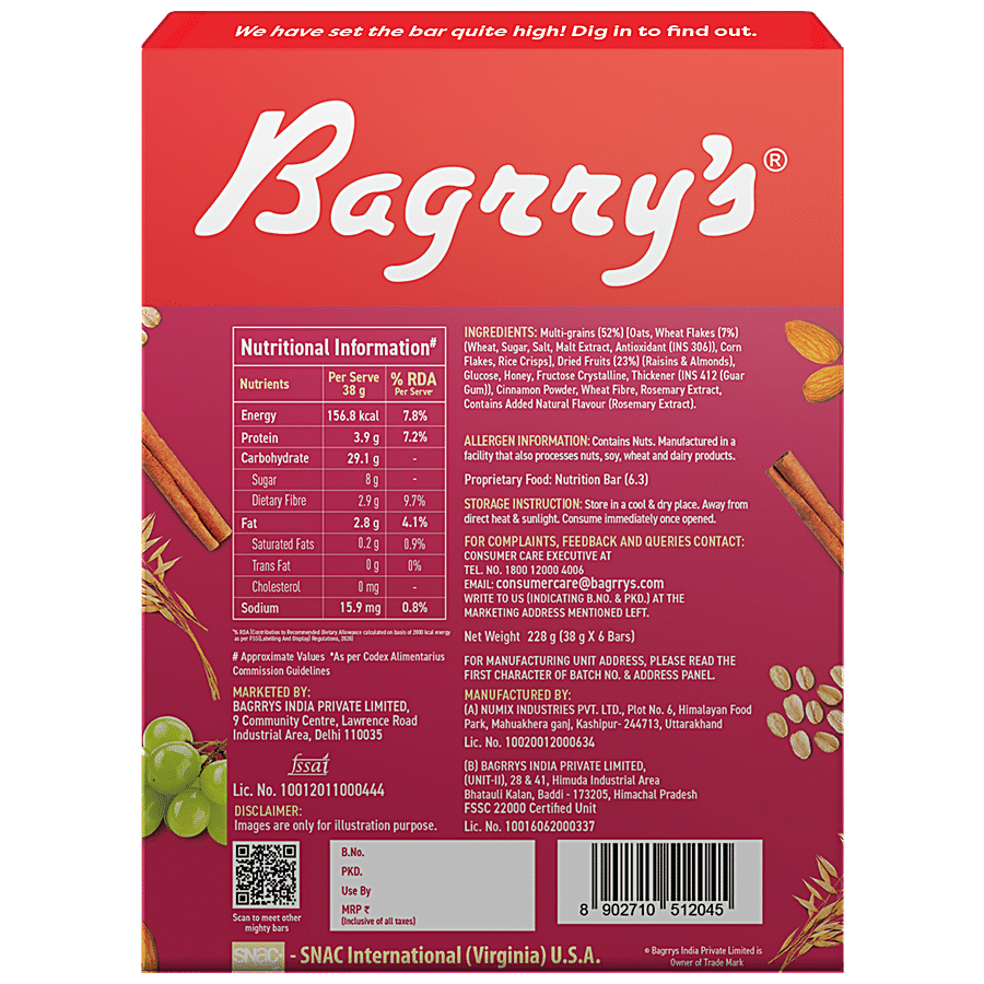 Bagrrys The Mighty Muesli Bars - Signature Crunch