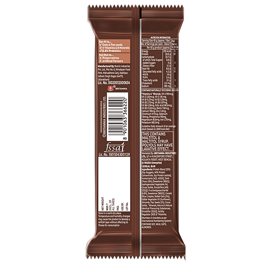 Britannia Be You Nutty Choco Fudge Protein Bar