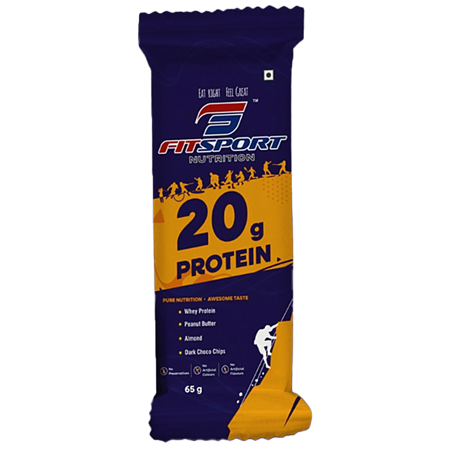 FITSPORT NUTRITION 20g Protien Bar - Energy Booster