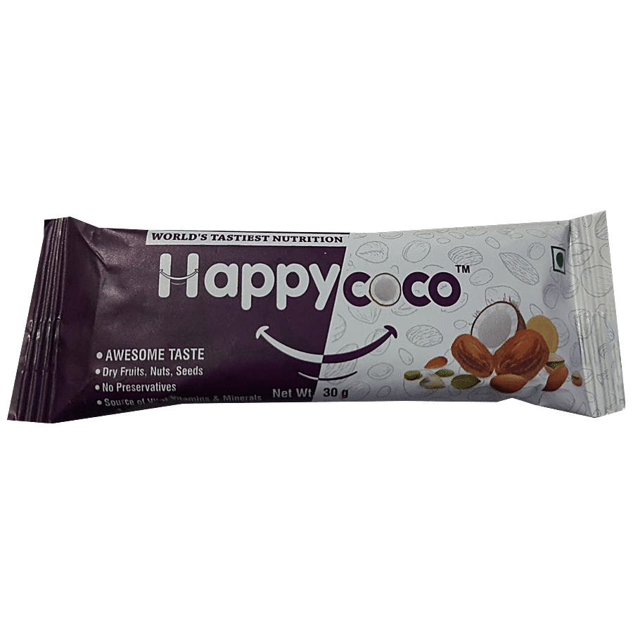 FITSPORT NUTRITION Happy Coco Nutrition Bar - Vitamin & Mineral Rich