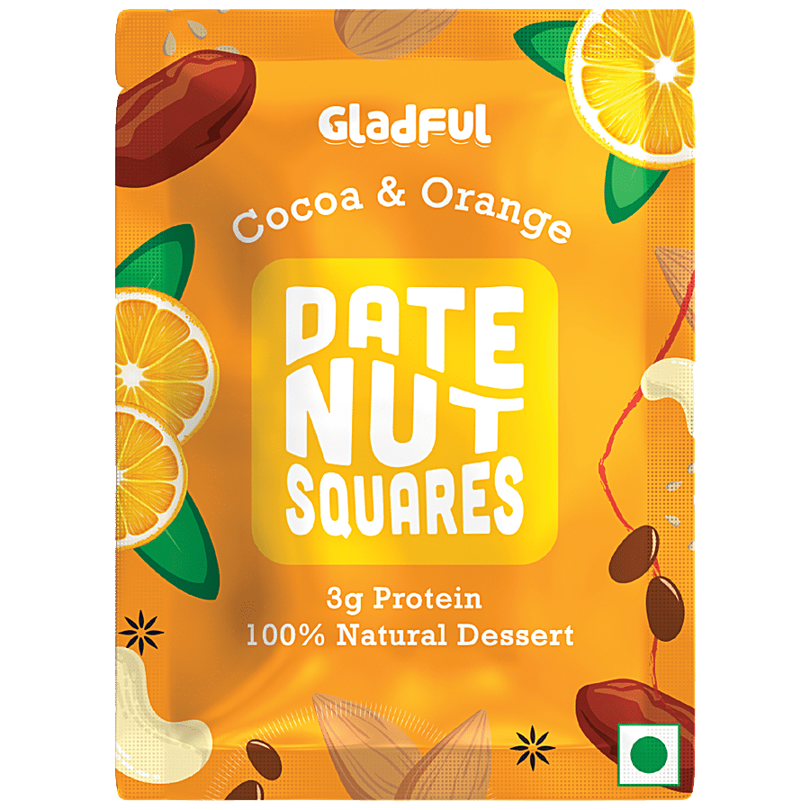 Gladful Date Nut Squares - Cocoa & Orange