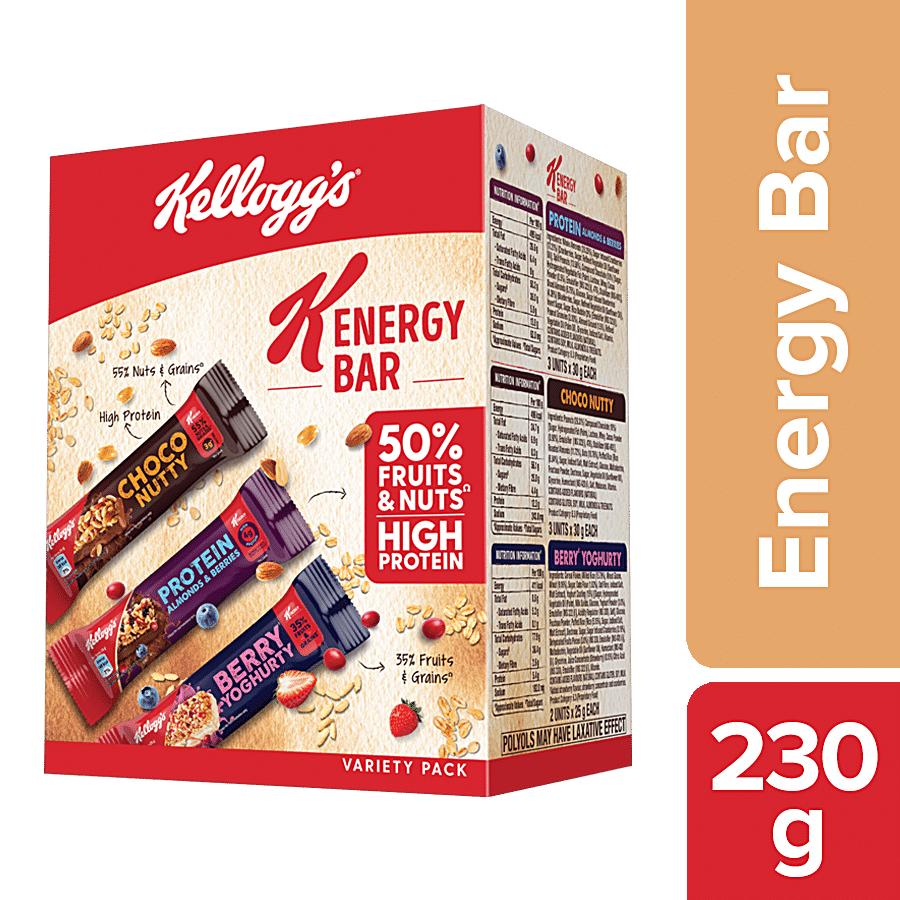 Kellogg's K-Energy Bars Variety Pack -  Protein Almonds & Berries