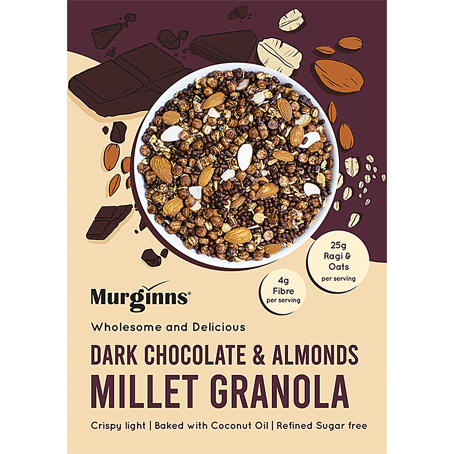 Murginns Dark Chocolate & Almonds Millet Granola