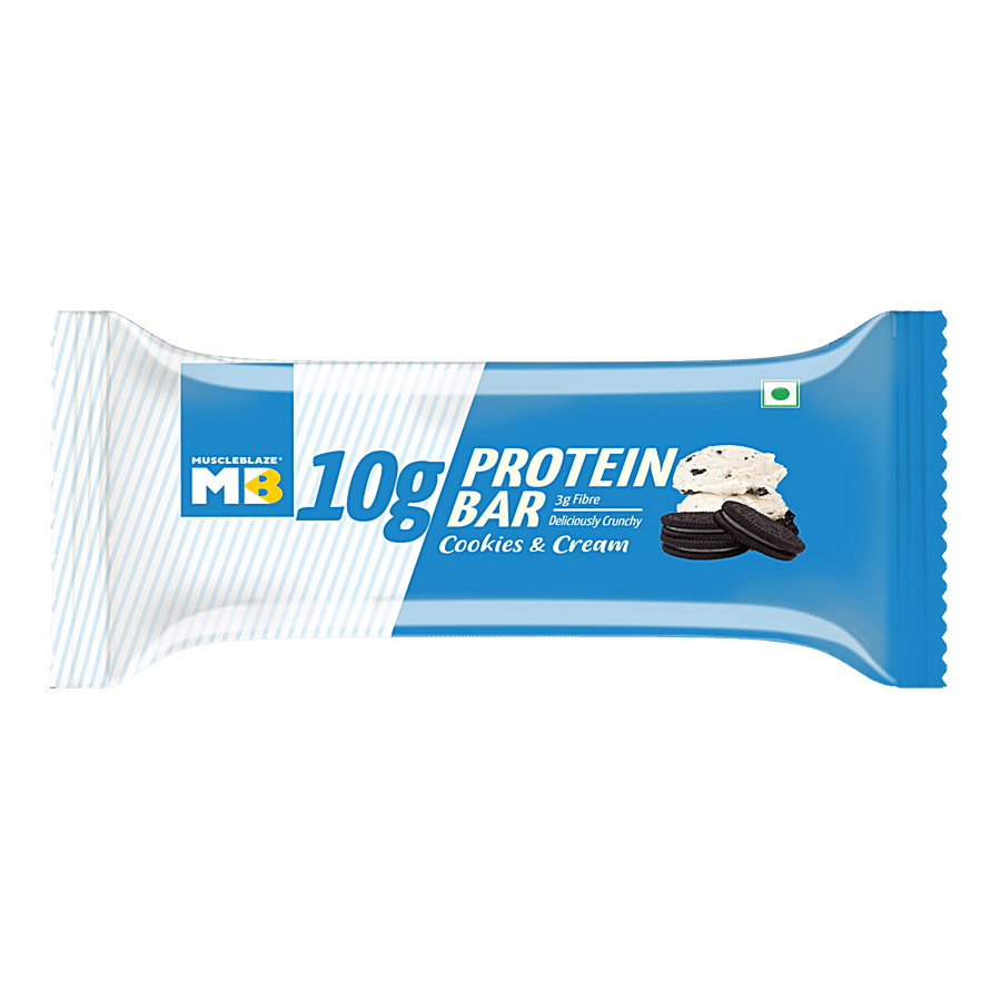 MuscleBlaze 10 g Protein Bar - Cookies & Cream