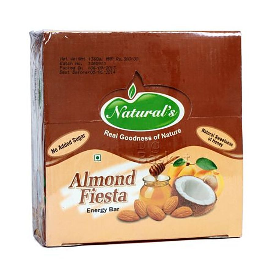 Naturals Almond Fiesta Energy Bar - Natural Sweetness of Honey