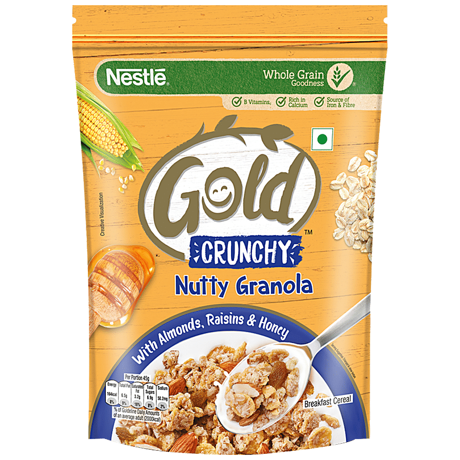 Nestle  Gold Crunchy Nutty Granola - Almonds