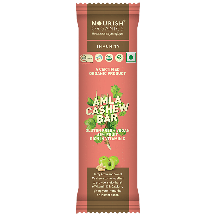 Nourish Organics Immunity - Amla Cashew Bar