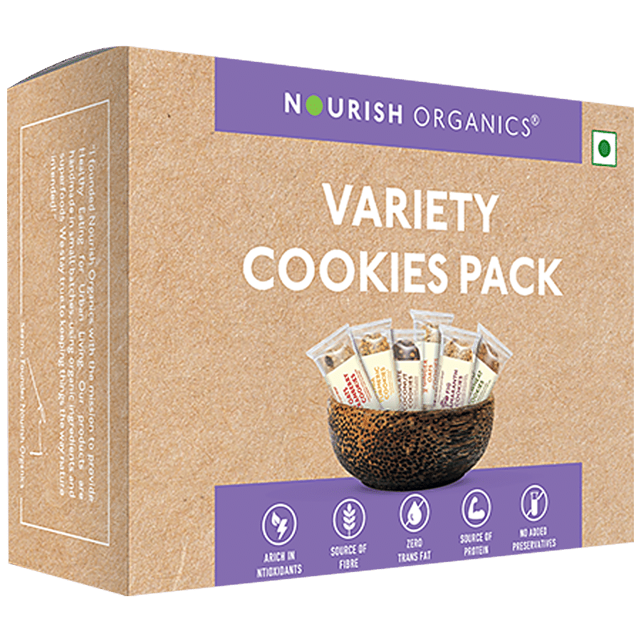 Nourish Organics Variety Cookies Pack - Rich In Antioxidants