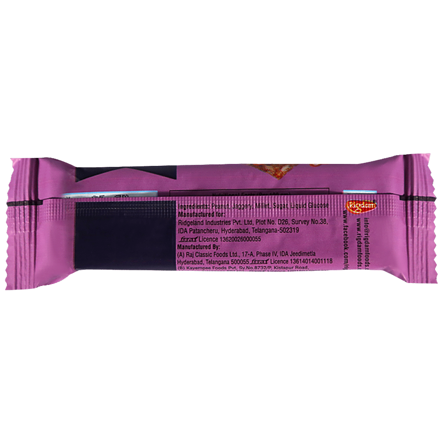 Rigdam Millet Peanut Snack Bar - Rich In Fibre