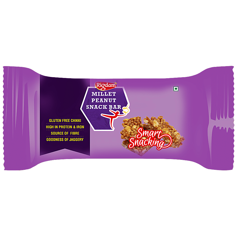 Rigdam Millet Peanut Snack Bar - Rich In Fibre