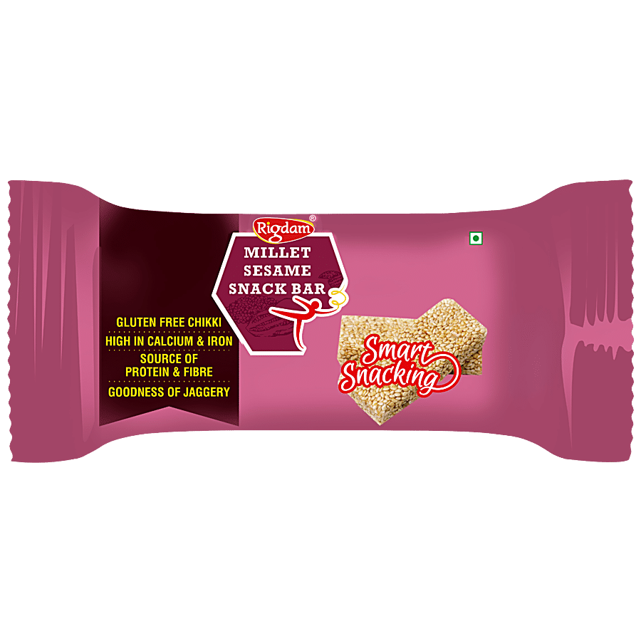 Rigdam Millet Sesame Snack Bar - Rich In Fibre