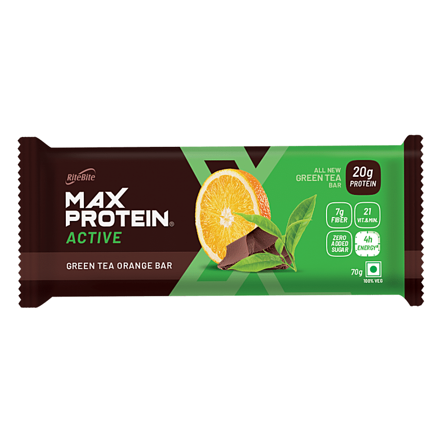 RiteBite Max Protein Green Tea - Orange