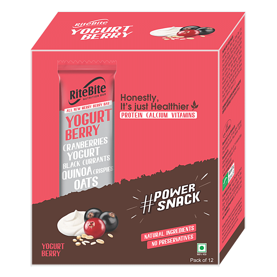 RiteBite Max Protein Multigrain Energy Bar - Yogurt Berry