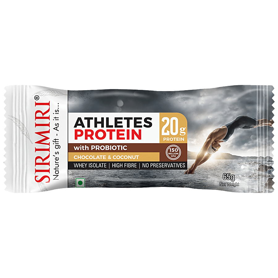 SIRIMIRI Athletes 20g Protein Bar - With Probiotic