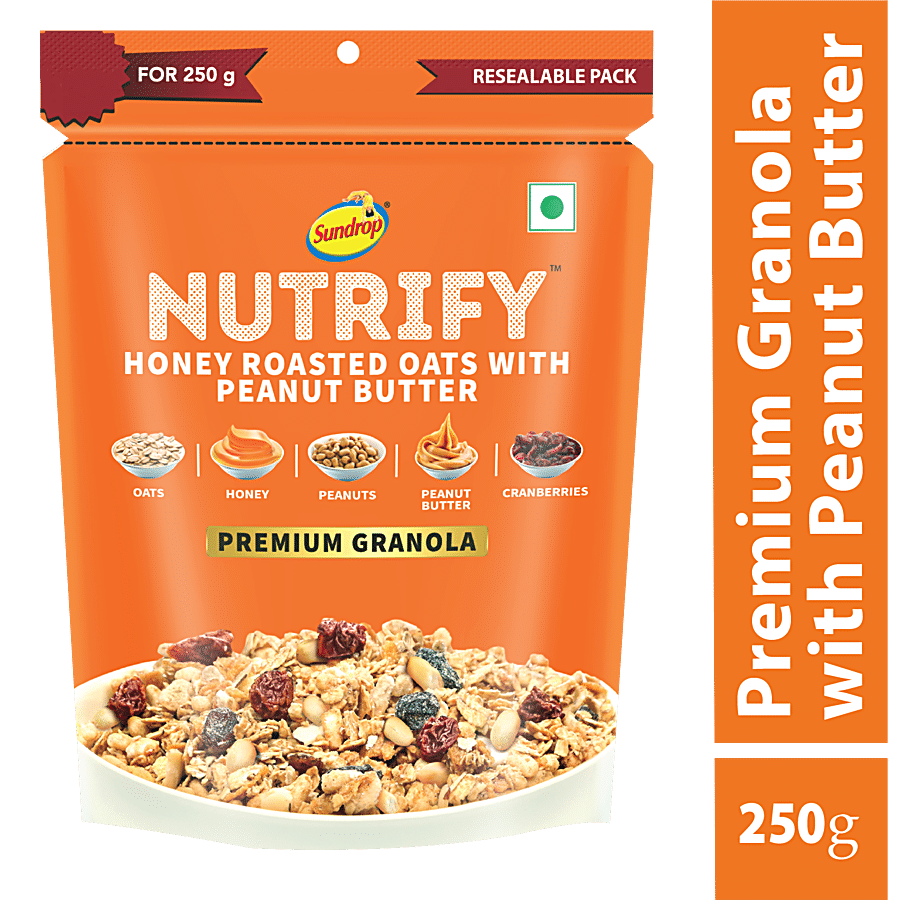 Sundrop Nutrify Honey Roasted Oats - With Peanut Butter