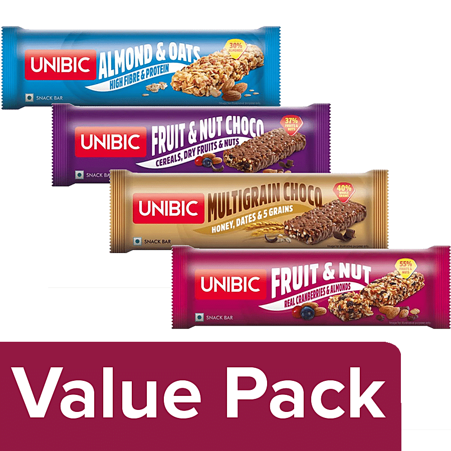 UNIBIC Snack Bar Almond & Oats + Fruit & Nut