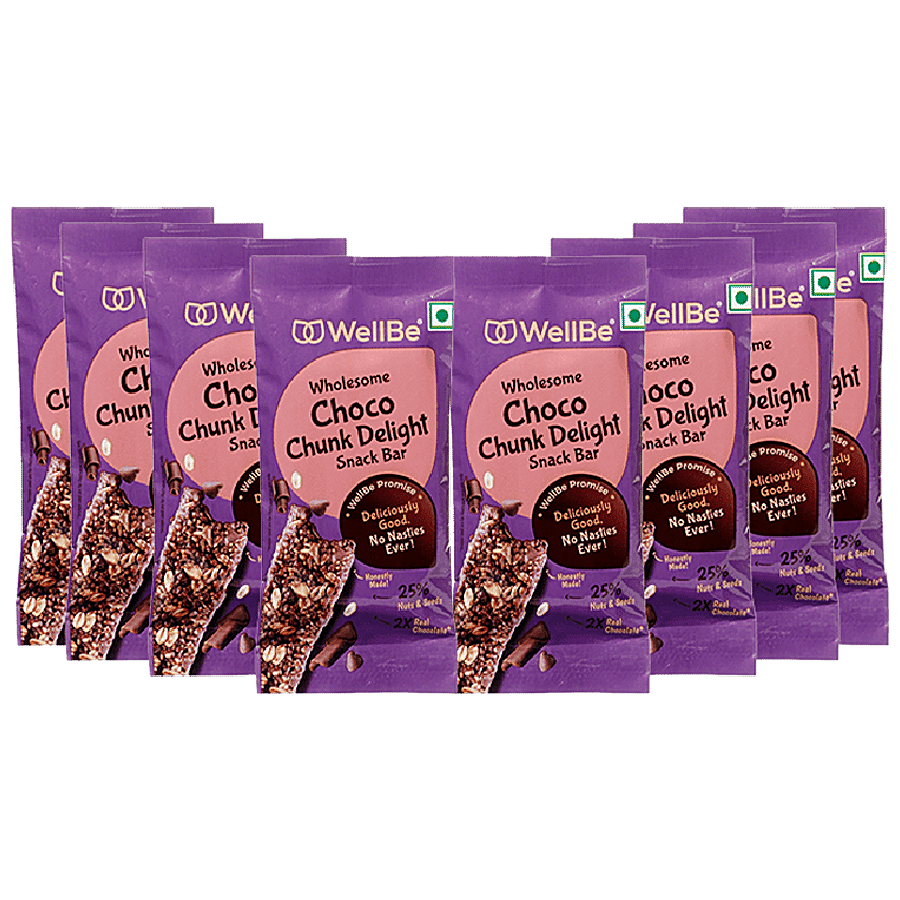 WellBe Wholesome Choco Chunk Delight Snack Bar