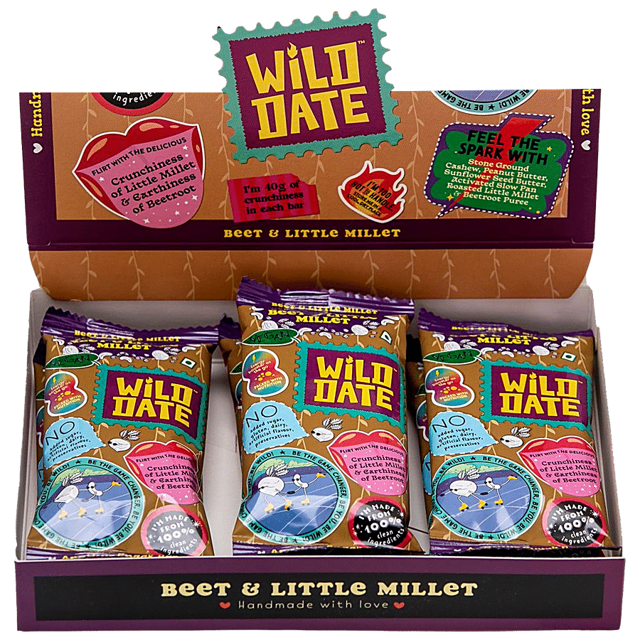 Wild Date Beet & Little Millet Vegan Bar - Gluten-Free