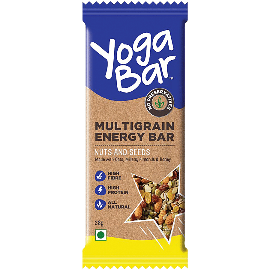 Yoga Bar Multigrain Energy Bar - Nuts & Seeds