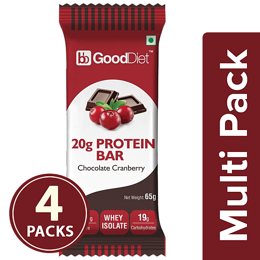 bb Gooddiet 20g Whey Protein Bar - Chocolate Cranberry