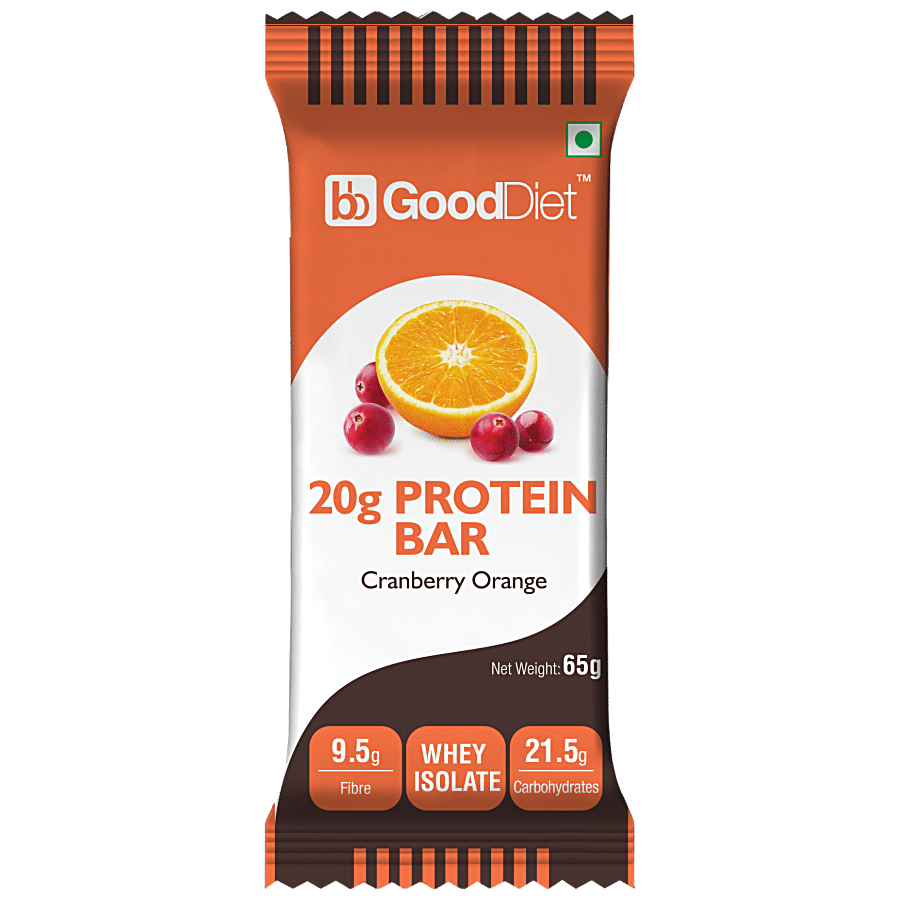 bb Gooddiet 20g Whey Protein Bar - Cranberry Orange