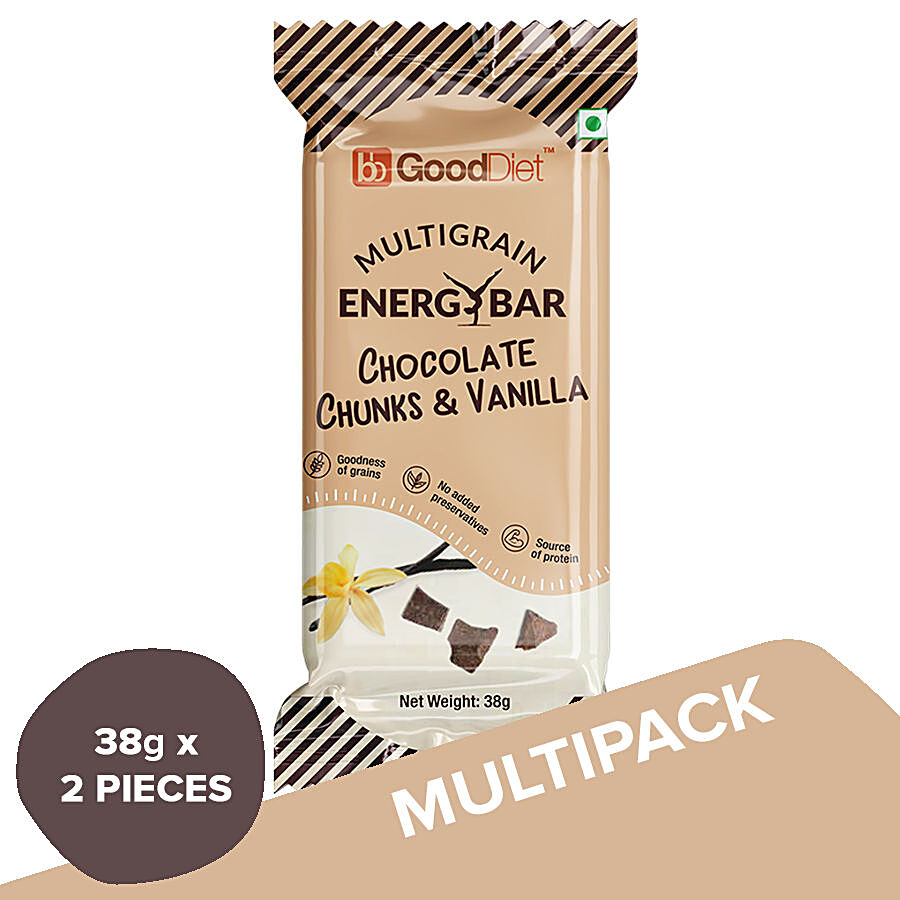 bb Gooddiet Multigrain Energy Bar Chocolate Chunk Vanilla