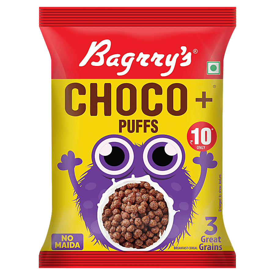 Bagrrys Choco+ Puffs - With 3 Great Grains