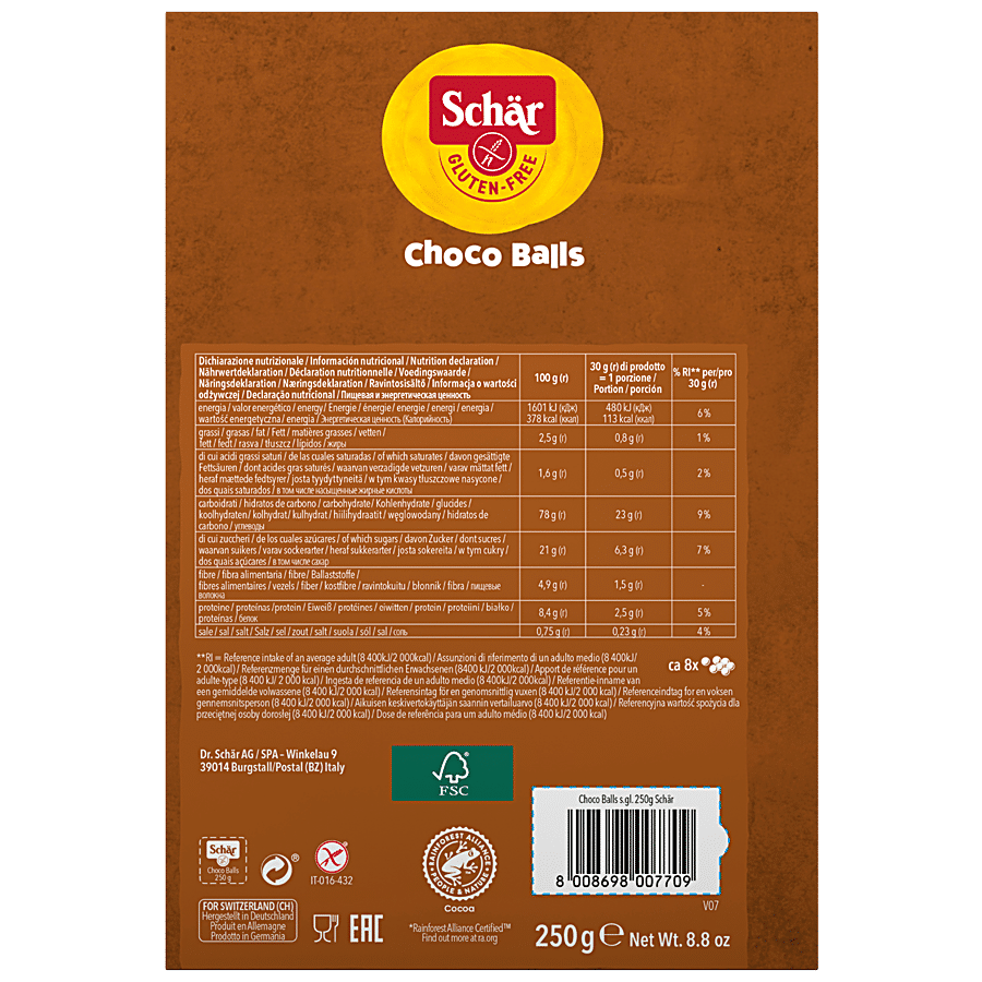 Schar Gluten Free Choco Balls