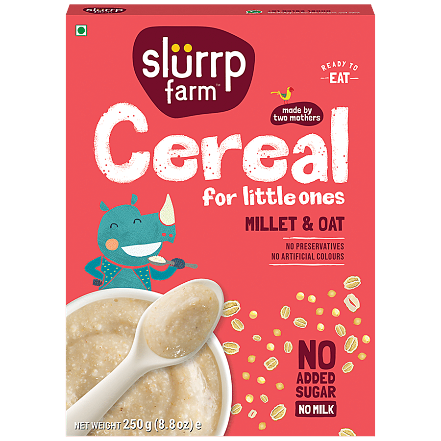 Slurrp Farm Millet & Oats Cereal - No Sugar