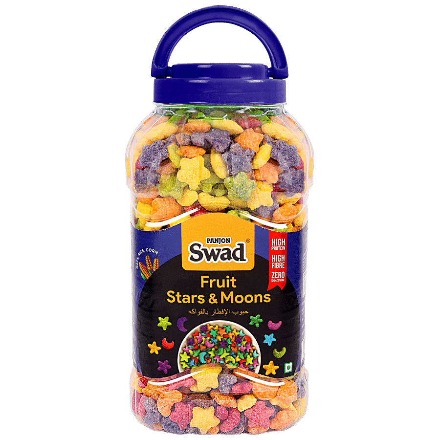 Swad Multigrain Fruit Stars N Moons Loop Breakfast Cereal - Zero Cholesterol