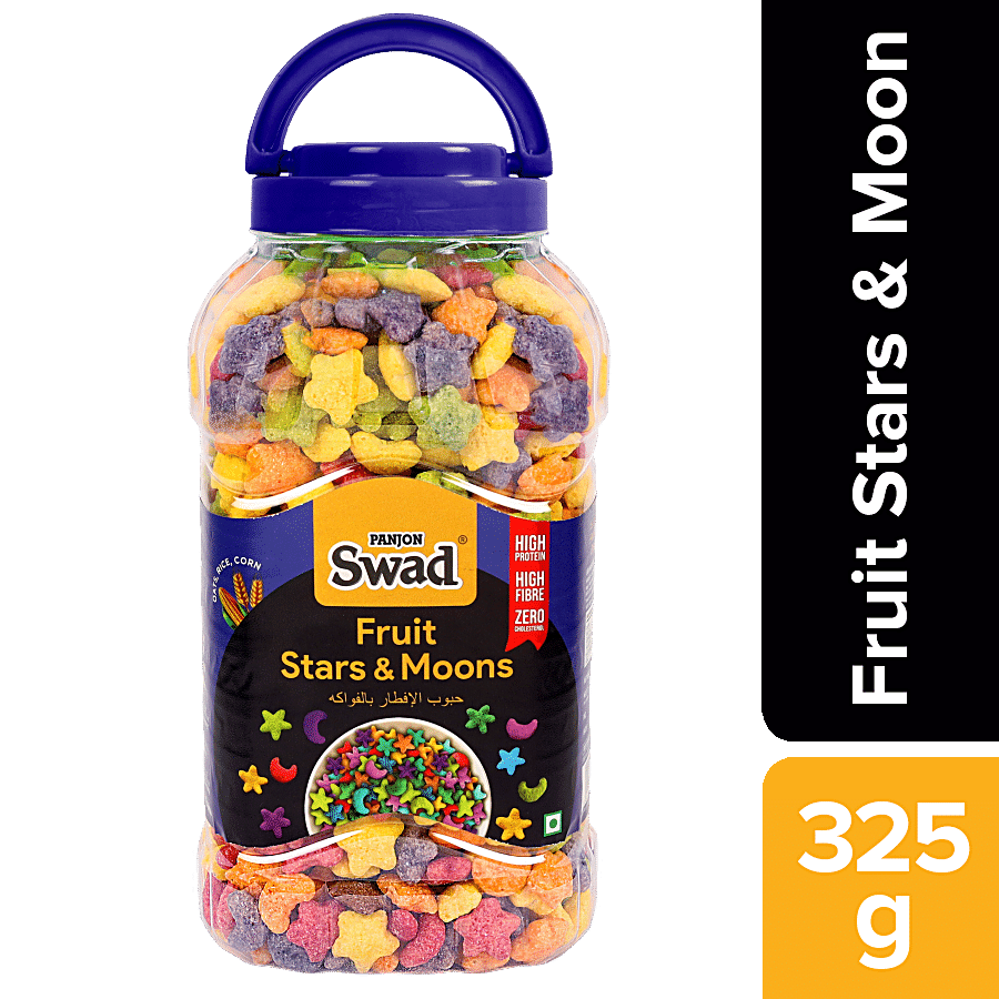 Swad Multigrain Fruit Stars N Moons Loop Breakfast Cereal - Zero Cholesterol