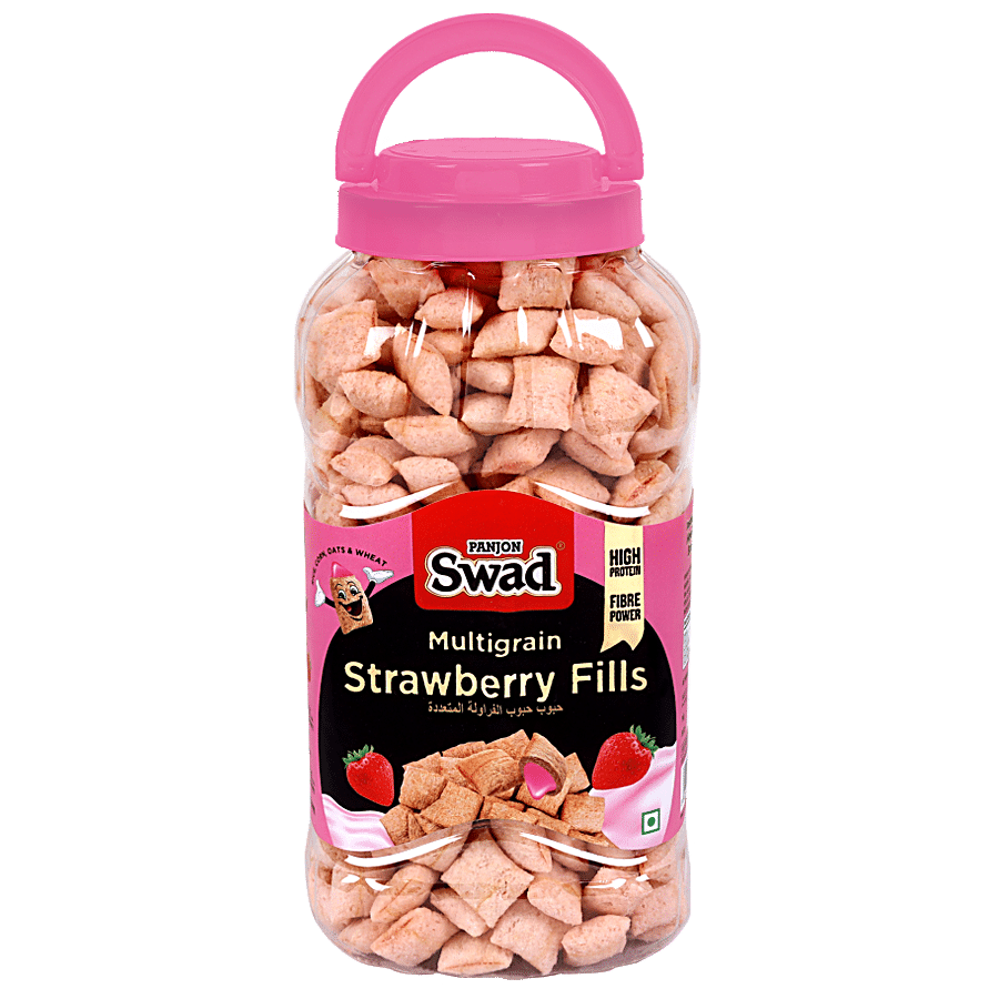 Swad Multigrain Strawberry Fills Breakfast Cereal - High Protein