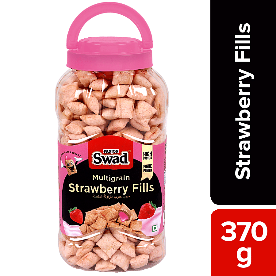 Swad Multigrain Strawberry Fills Breakfast Cereal - High Protein