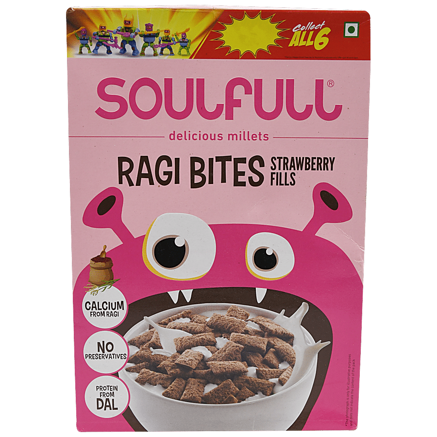 Tata Soulfull Deliciously healthy - Strawberry Fills Ragi bites