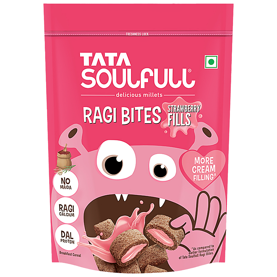 Tata Soulfull Ragi Bites Strawberry Fills