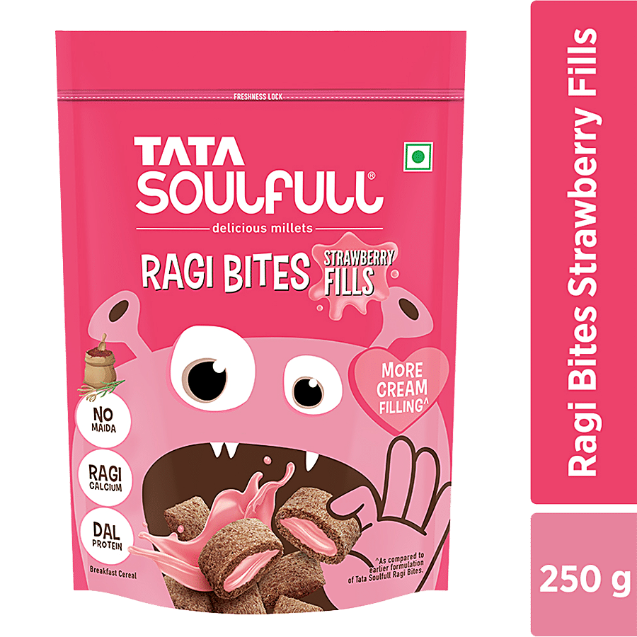 Tata Soulfull Ragi Bites Strawberry Fills