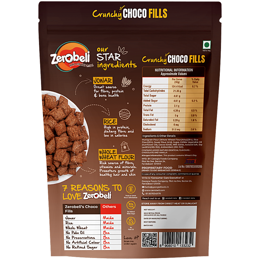 Zerobeli No Maida and Palm Oil Free Choco Fills