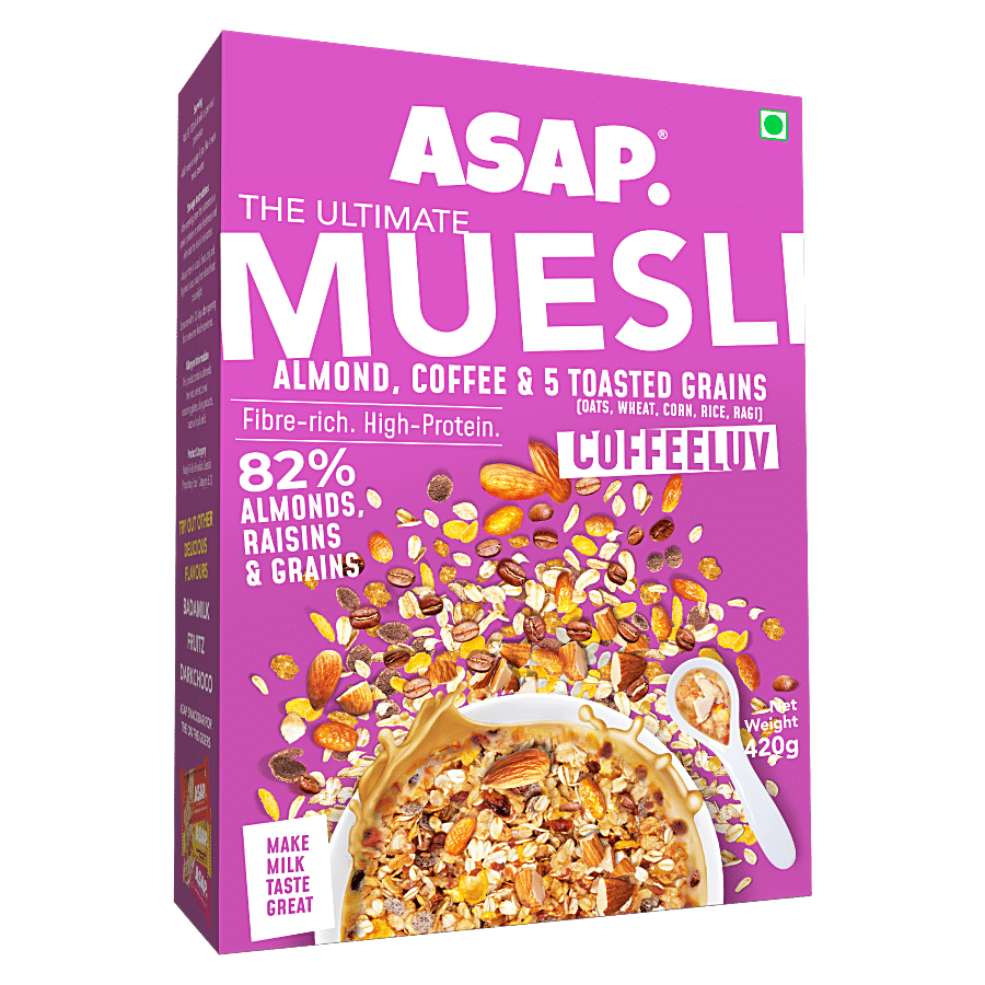 ASAP Muesli Wholegrain Breakfast - Rich In Fibre & Protein