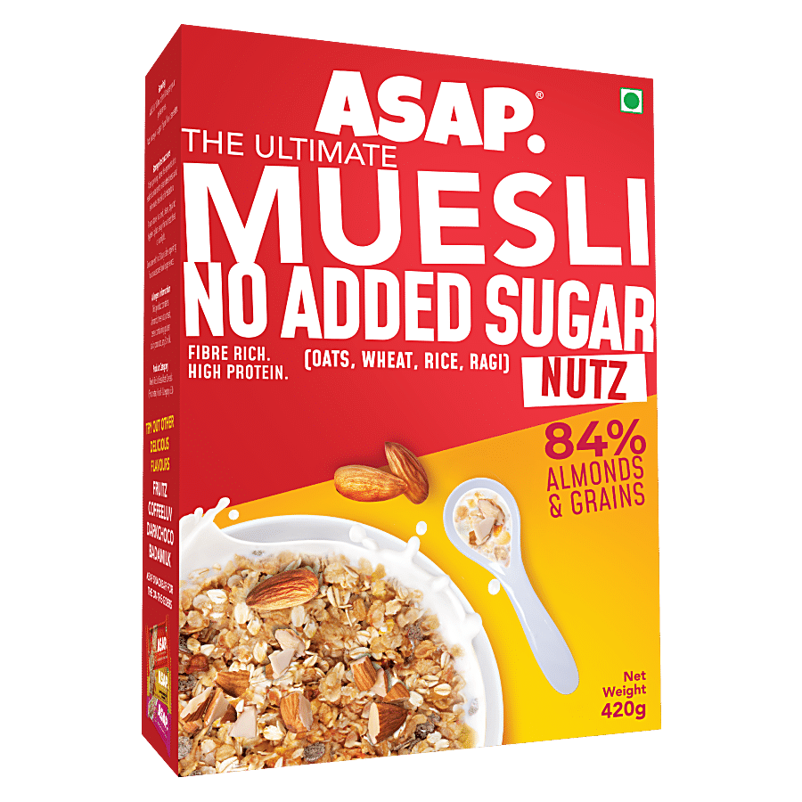 ASAP Muesli Wholegrain Breakfast - Rich In Fibre & Protein