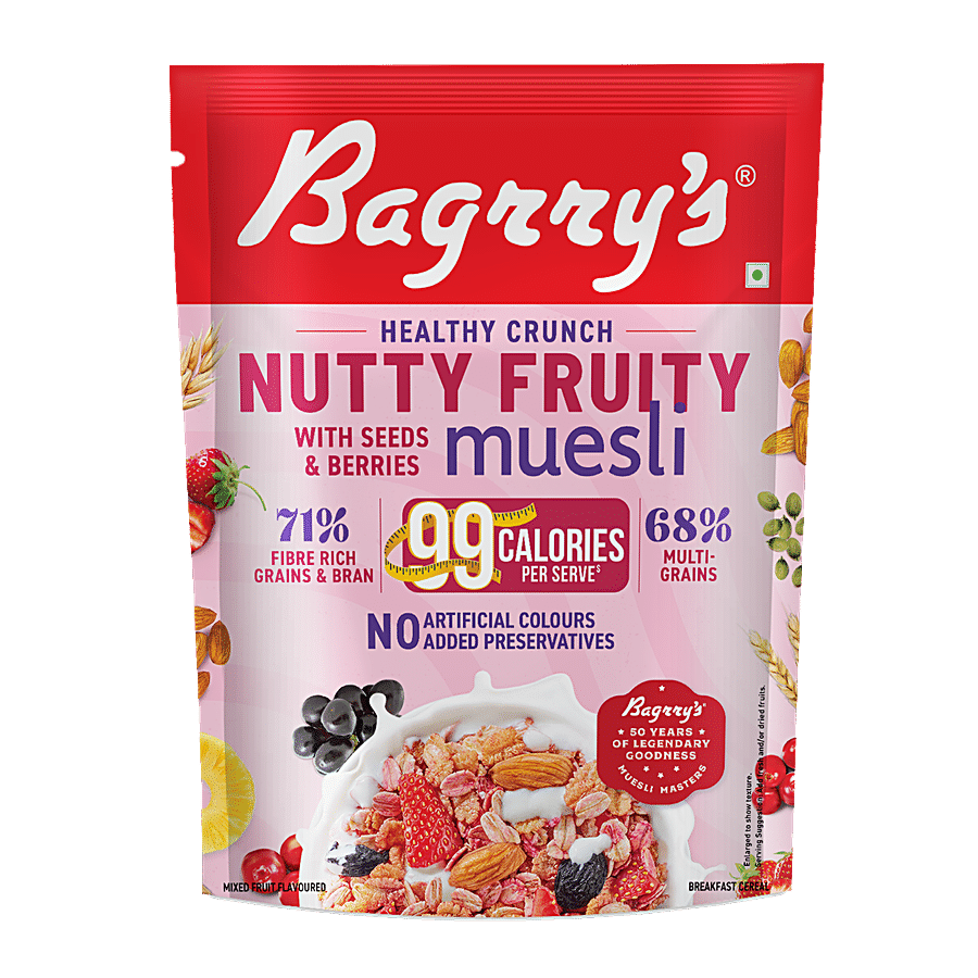 Bagrrys Crunchy Nutty Fruity Muesli With Seeds